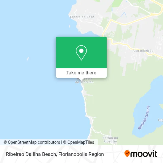 Ribeirao Da Ilha Beach map