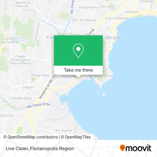 Live Clean map