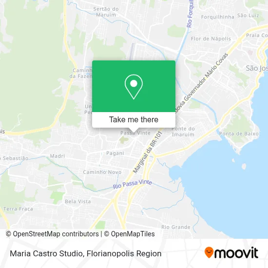 Maria Castro Studio map