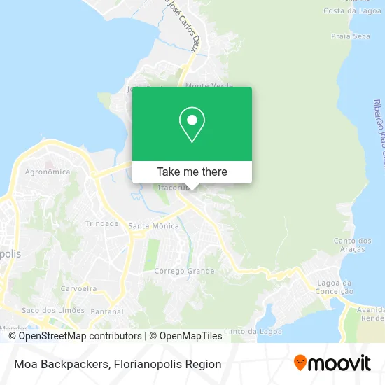 Moa Backpackers map