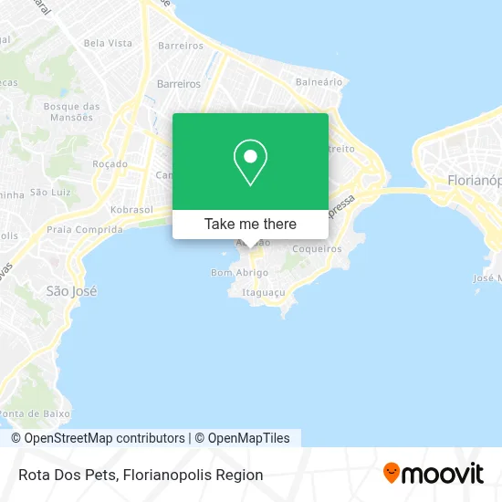Rota Dos Pets map