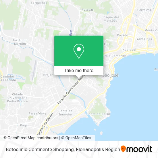 Botoclinic Continente Shopping map