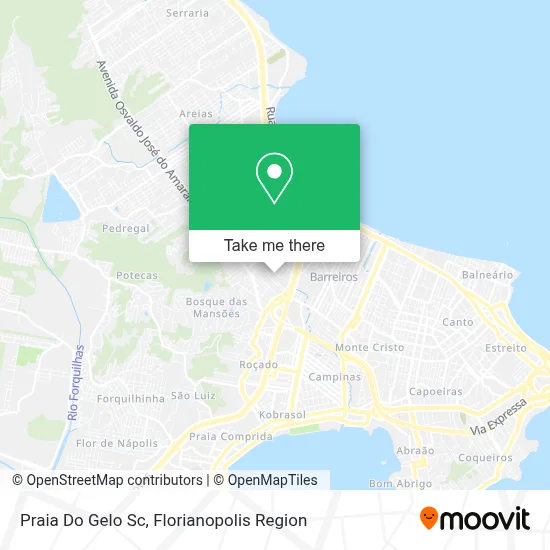 Praia Do Gelo Sc map