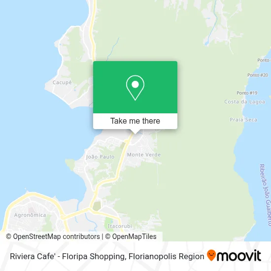 Riviera Cafe' - Floripa Shopping map