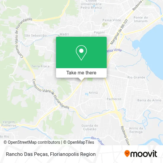 Rancho Das Peças map