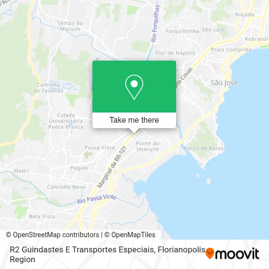 R2 Guindastes E Transportes Especiais map