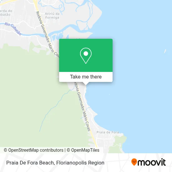 Praia De Fora Beach map