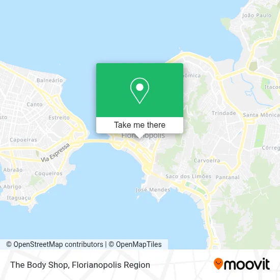 The Body Shop map