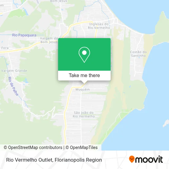Rio Vermelho Outlet map