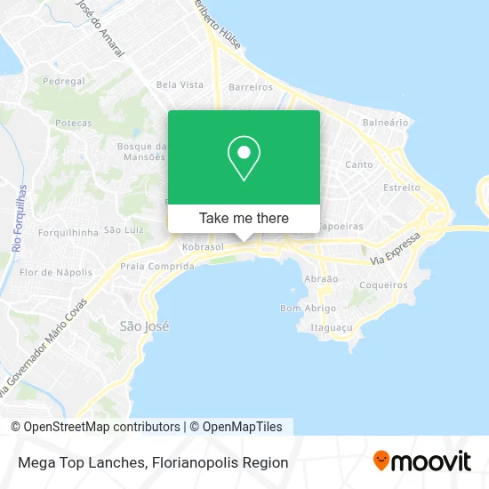 Mega Top Lanches map