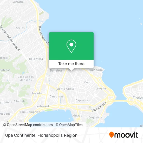Upa Continente map