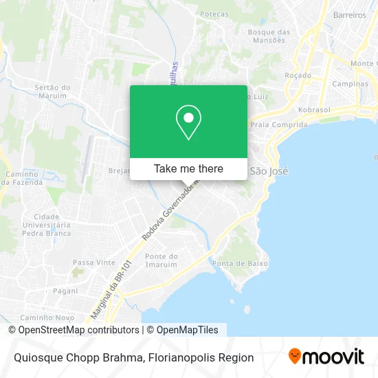 Quiosque Chopp Brahma map