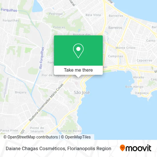 Daiane Chagas Cosméticos map