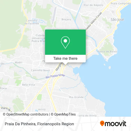Praia Da Pinheira map