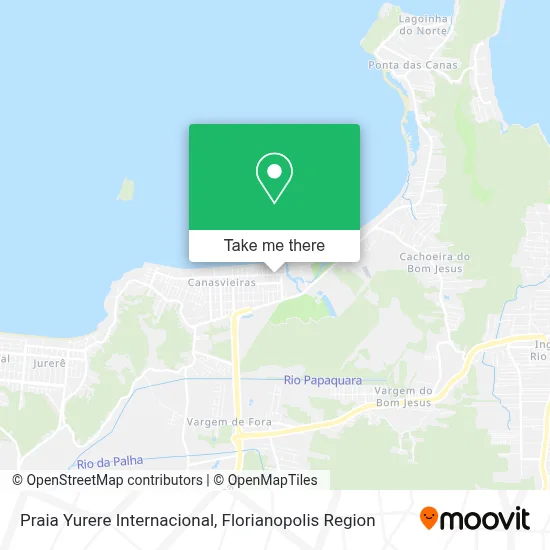 Praia Yurere Internacional map
