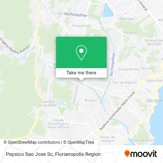 Pepsico Sao Jose Sc map