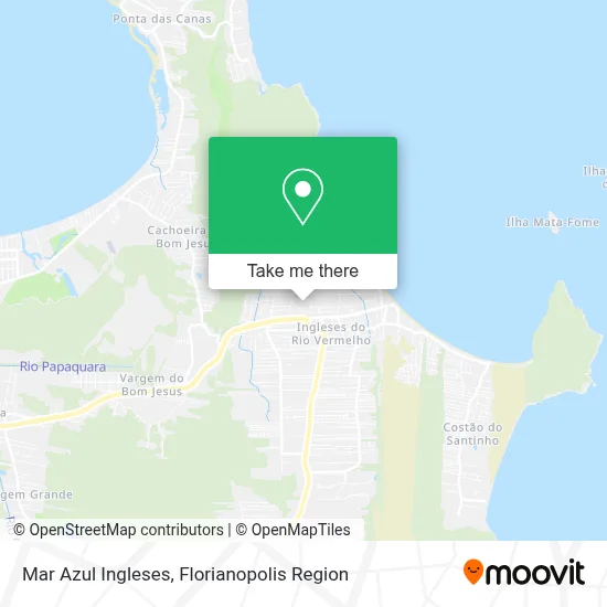 Mar Azul Ingleses map
