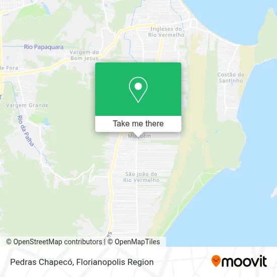 Pedras Chapecó map