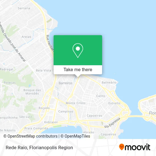 Rede Raio map