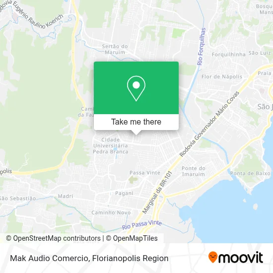 Mak Audio Comercio map