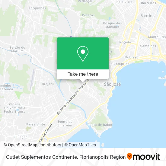 Outlet Suplementos Continente map