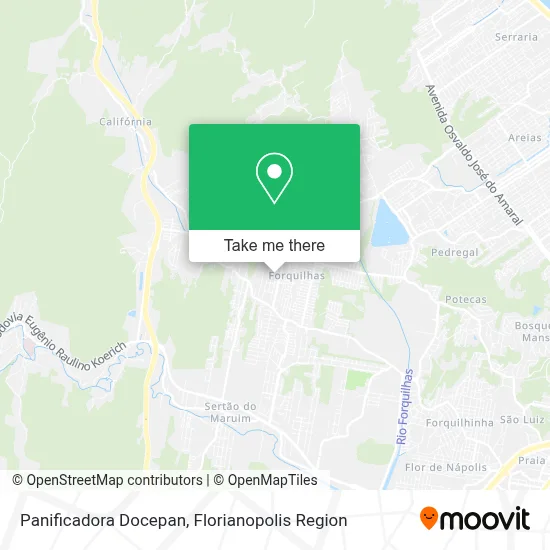 Panificadora Docepan map