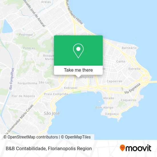 B&B Contabilidade map