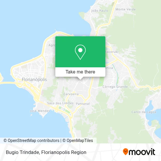 Bugio Trindade map