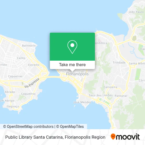 Public Library Santa Catarina map