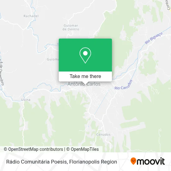 Rádio Comunitária Poesis map