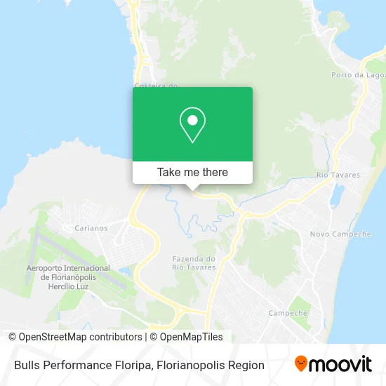 Bulls Performance Floripa map