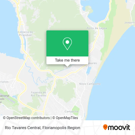 Rio Tavares Central map