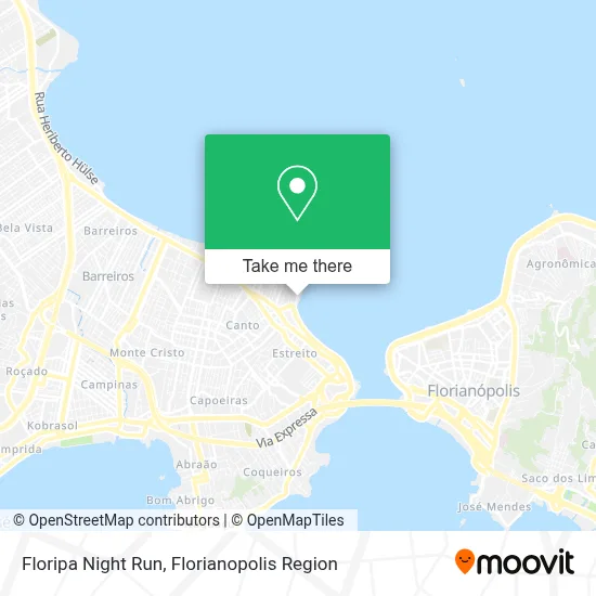 Floripa Night Run map