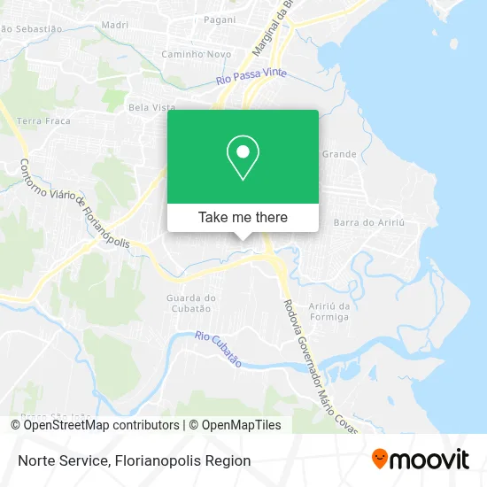 Norte Service map