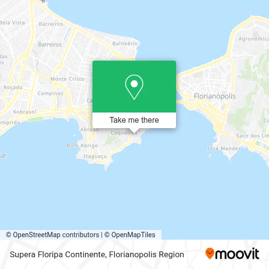 Supera Floripa Continente map
