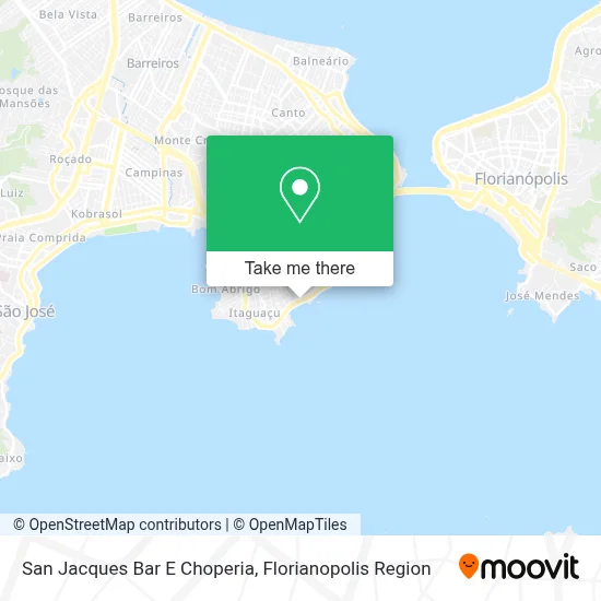 San Jacques Bar E Choperia map