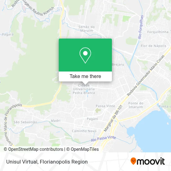 Unisul Virtual map