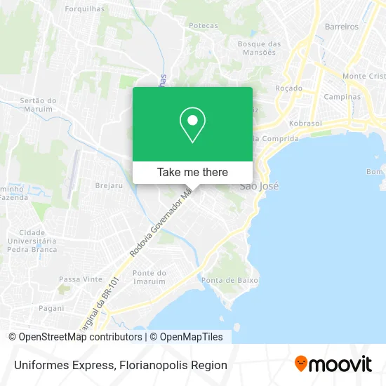 Uniformes Express map