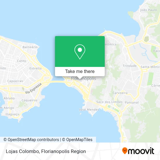 Lojas Colombo map