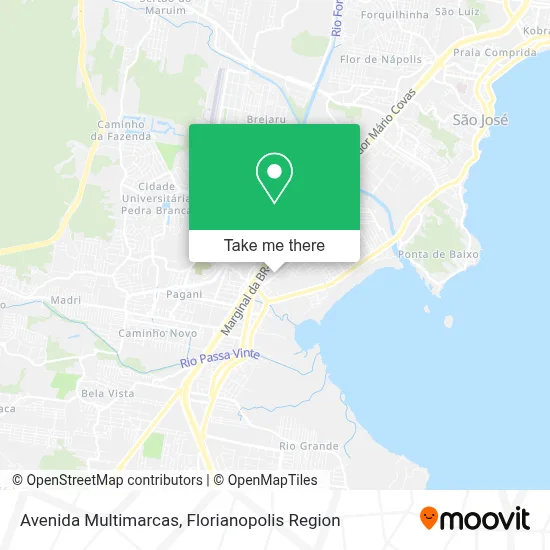 Avenida Multimarcas map