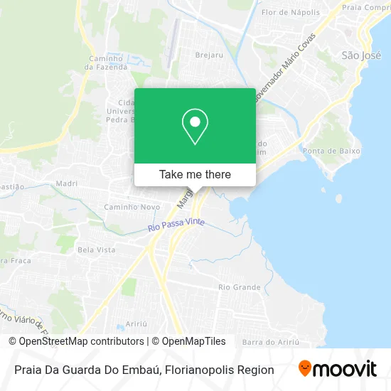 Praia Da Guarda Do Embaú map