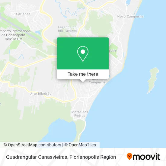 Quadrangular Canasvieiras map