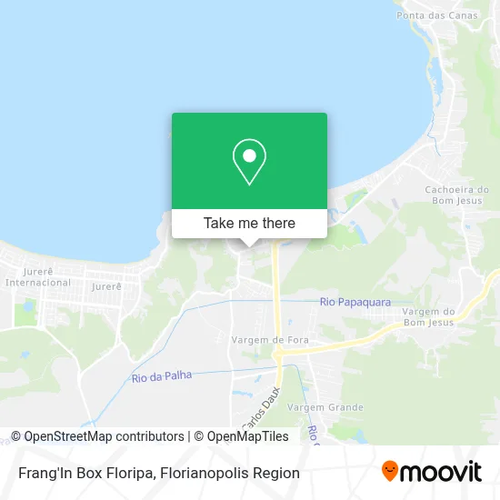 Frang'In Box Floripa map