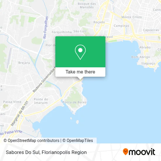 Sabores Do Sul map