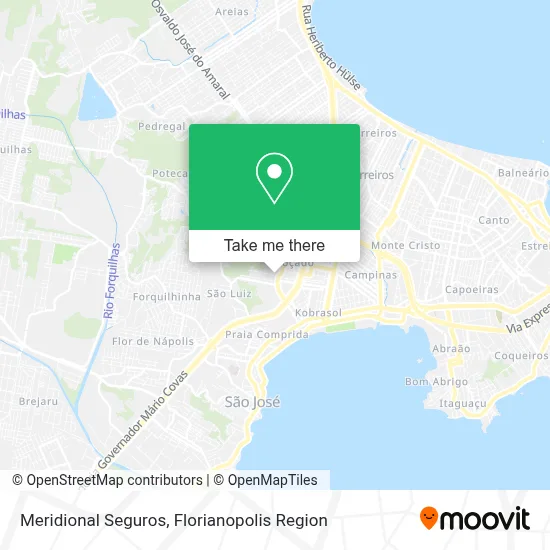 Meridional Seguros map