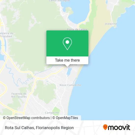 Rota Sul Calhas map