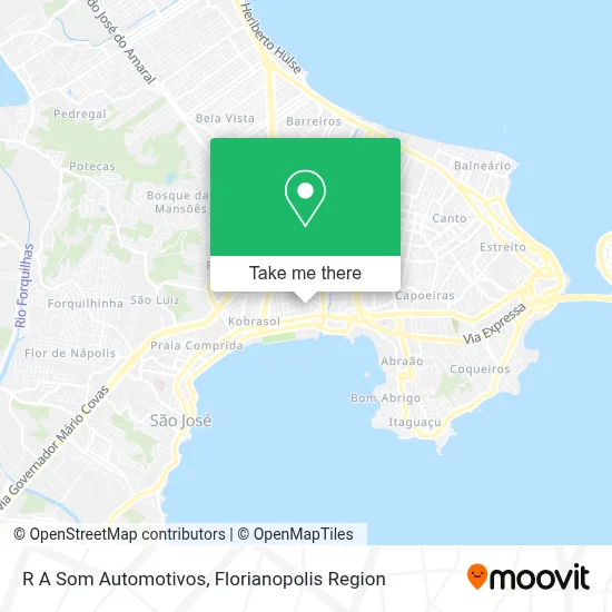 R A Som Automotivos map