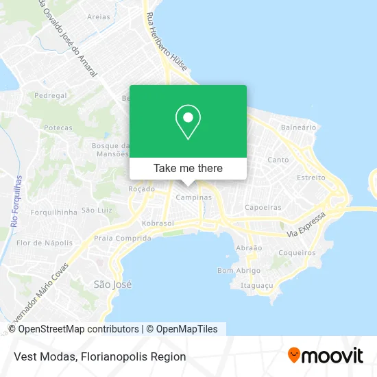 Vest Modas map