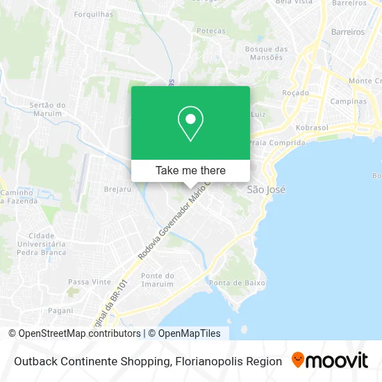 Outback Continente Shopping map