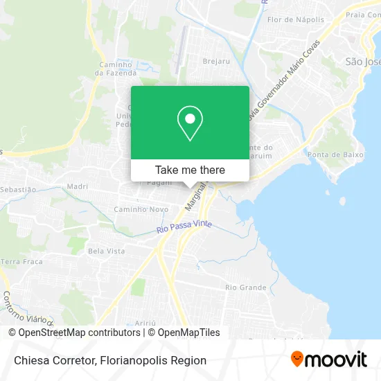 Chiesa Corretor map